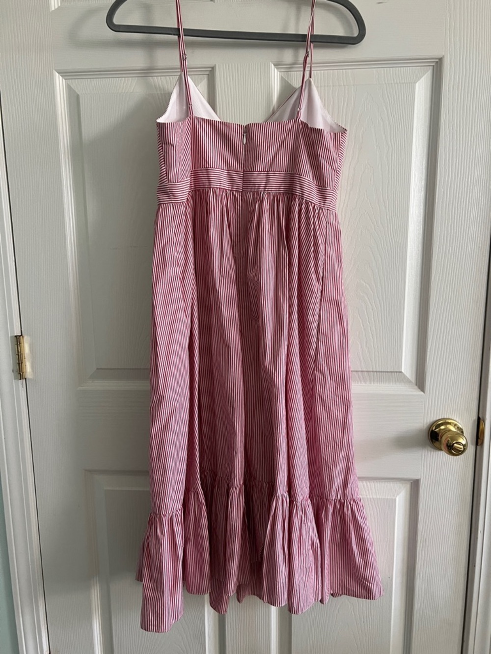 J. Crew Red and White Striped Dress - Picture 4 of 5